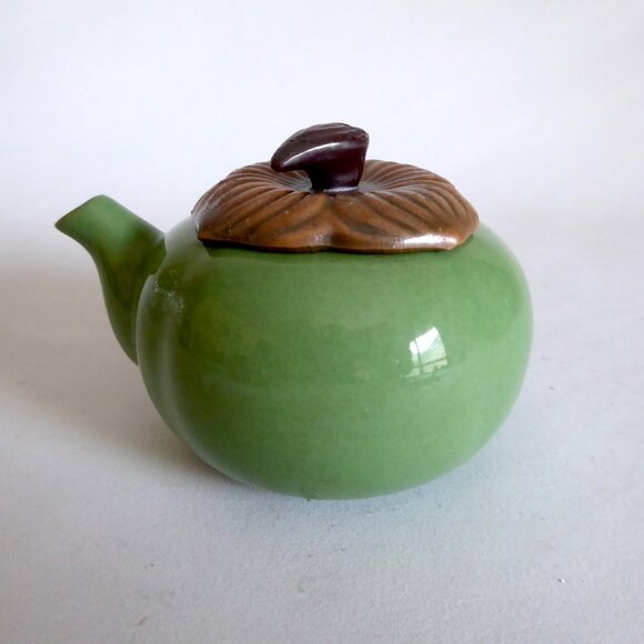 VINTAGE JAPANESE JAPAN KOTOBUKI PORCELAIN MINI FRUIT TEAPOT & TEA CONTAINER (NEW - Picture 10 of 15
